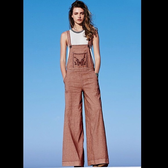Free People Other - Free People Farrah Overalls Rare 🏝